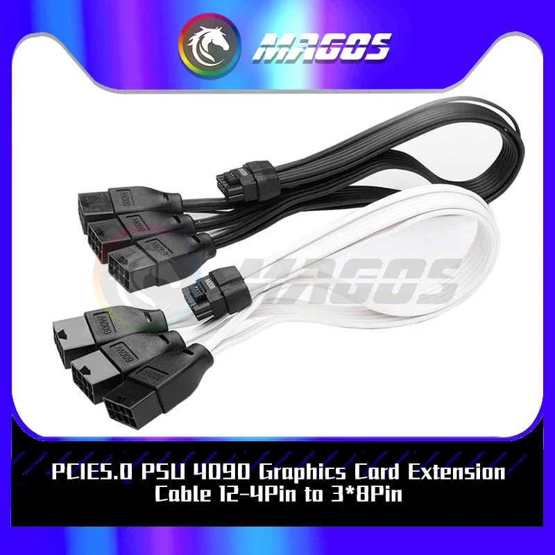 PCIE5.0 12VHPWR PSU Удлинительный кабель для видеокарты 16Pin (12 + 4) на 3*8Pin 600 Вт 4090 4080 Кабель-адаптер модуля графического процессора, черный/белый
PCIE5.0 12VHPWR PSU Удлинительный кабель для видеокарты 16Pin (12 + 4) на 3*8Pin 600 Вт 4090 4080 Кабель-адаптер модуля графического процессора, черный/белый