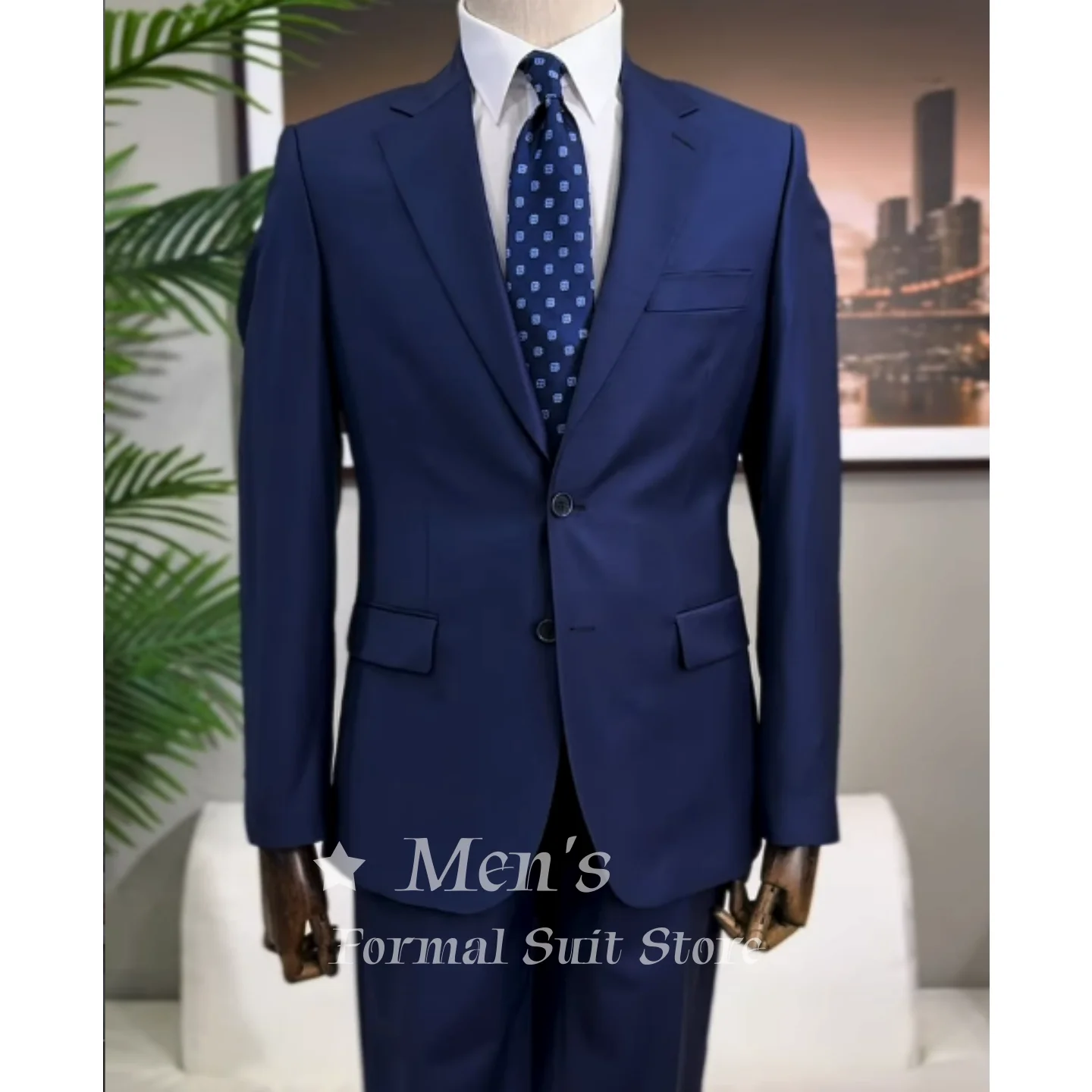 Vintage Mens Navy Blue 2 Piece Suit Single Breasted Slim Fit Pants Summer Smart Casual Wedding Groom Prom Office Customized
Vintage Mens Navy Blue 2 Piece Suit Single Breasted Slim Fit Pants Summer Smart Casual Wedding Groom Prom Office Customized