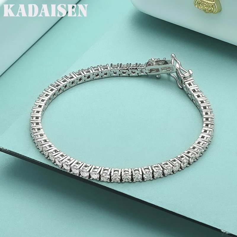 925 Sterling Silver Tennis Bracelet 3/5mm Cubic Zirconia For Women Mens Crystal Chain On The Hand Hip-Hop Streetwear Jewelry
925 Sterling Silver Tennis Bracelet 3/5mm Cubic Zirconia For Women Mens Crystal Chain On The Hand Hip-Hop Streetwear Jewelry