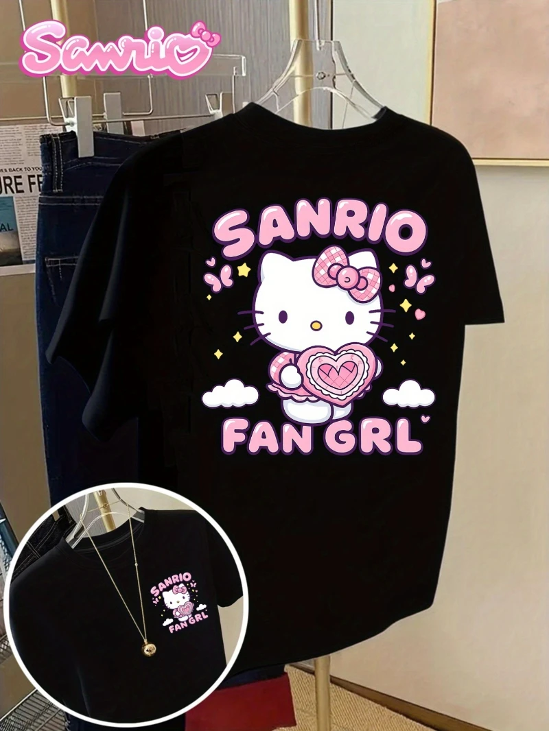 Sanrio for Hello Kitty & Sanrio Fan Графическая футболка для женщин и мужчин Модная повседневная летняя спортивная свободная футболка с круглым вырезом и короткими рукавами
Sanrio for Hello Kitty & Sanrio Fan Графическая футболка для женщин и мужчин Модная повседневная летняя спортивная свободная футболка с круглым вырезом и короткими рукавами