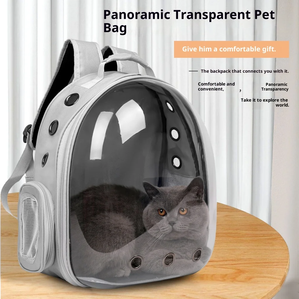 New Transparent Spacecraft Cat Bag Portable Breathable Double Shoulder Pet Bag for Outdoor Travel Lightweight Cat Carrier
New Transparent Spacecraft Cat Bag Portable Breathable Double Shoulder Pet Bag for Outdoor Travel Lightweight Cat Carrier
