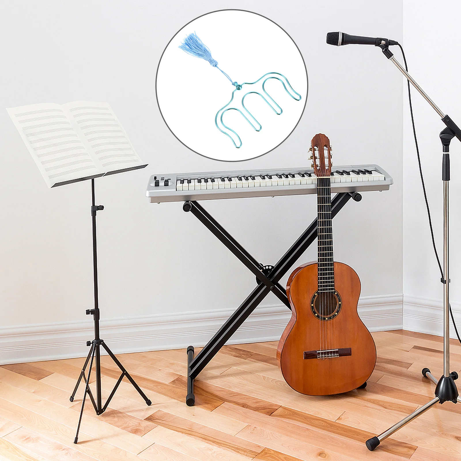 2Pcs Iron Music Sheet Clips Book Holders Tassel Portable Page Clamps Piano Notes Recipes Music Page Clip 
2Pcs Iron Music Sheet Clips Book Holders Tassel Portable Page Clamps Piano Notes Recipes Music Page Clip