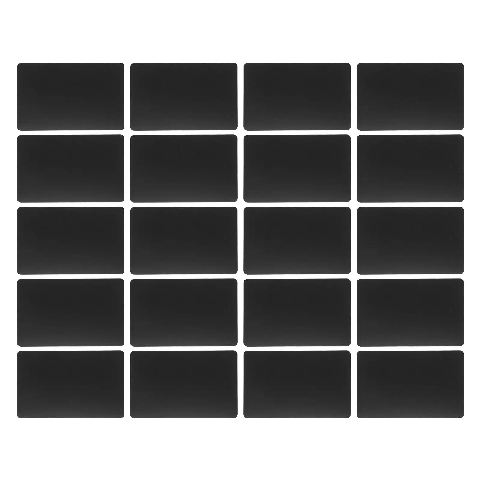 20Pcs Metal Business Cards Black Thick Aluminum Blank Plates 0.8mm Laser Engraving DIY Name Plates Corporate Office
20Pcs Metal Business Cards Black Thick Aluminum Blank Plates 0.8mm Laser Engraving DIY Name Plates Corporate Office