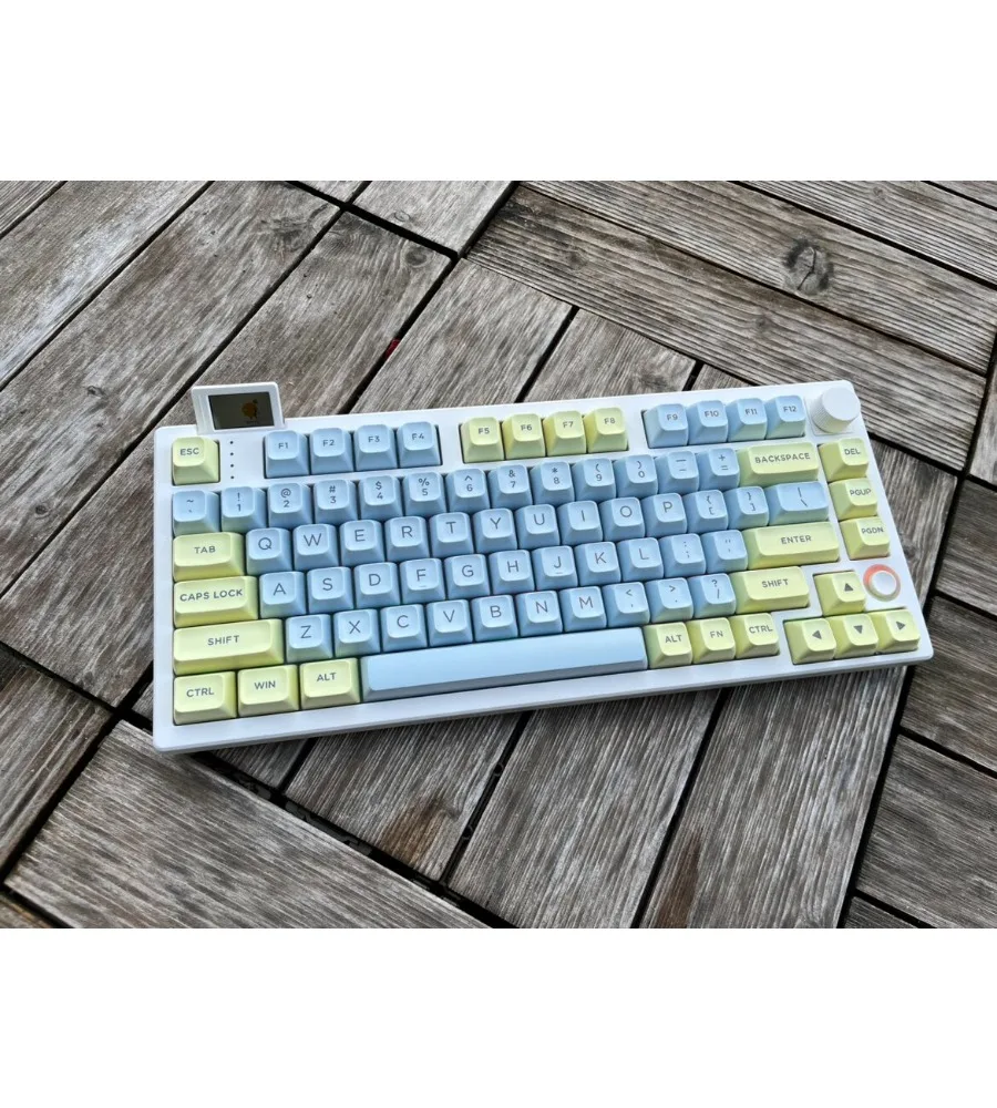 Yellow 61/64/68/84/87/98/96/104 Mechanical Keyboard Keycaps Keycaps Blue Cyan
Yellow 61/64/68/84/87/98/96/104 Mechanical Keyboard Keycaps Keycaps Blue Cyan