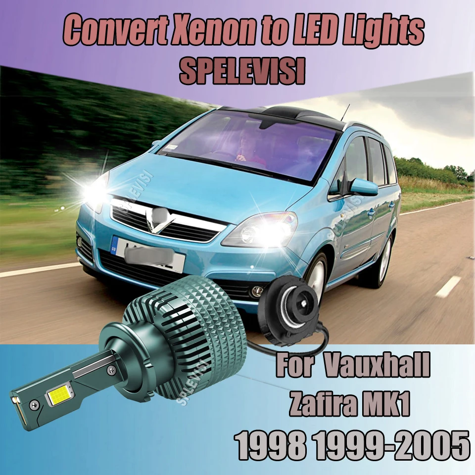 D2S LED Headlights get full light output in less than 0.01 seconds For Vauxhall Zafira MK1 1998 1999 2000 2001 2002 2003-2005
D2S LED Headlights get full light output in less than 0.01 seconds For Vauxhall Zafira MK1 1998 1999 2000 2001 2002 2003-2005