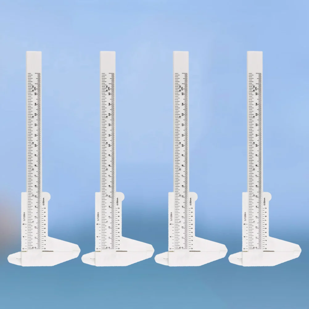 4pcs Plastic Vernier Caliper 150Mm Metric Mini Measuring Tool Lightweight For Industrial Step Depth Gauge Ruler Instrument
4pcs Plastic Vernier Caliper 150Mm Metric Mini Measuring Tool Lightweight For Industrial Step Depth Gauge Ruler Instrument