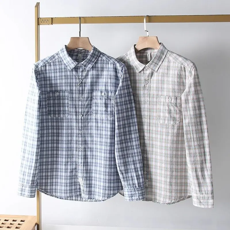 New 2025 Men's Fashionable Plaid Long Sleeve Shirt Washed Casual Loose Handsome Checkered Shirt Comfortable All-Match Summer ...
New 2025 Men's Fashionable Plaid Long Sleeve Shirt Washed Casual Loose Handsome Checkered Shirt Comfortable All-Match Summer ...