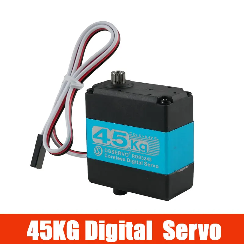 Цифровой сервопривод RDS3245 45 кг с металлическим редуктором, высоким крутящим моментом, безколлекторный, двухосевой, в алюминиевом корпусе, для радиоуправляемых краулеров, грузовиков, роботов, DIY-проектов
Цифровой сервопривод RDS3245 45 кг с металлическим редуктором, высоким крутящим моментом, безколлекторный, двухосевой, в алюминиевом корпусе, для радиоуправляемых краулеров, грузовиков, роботов, DIY-проектов