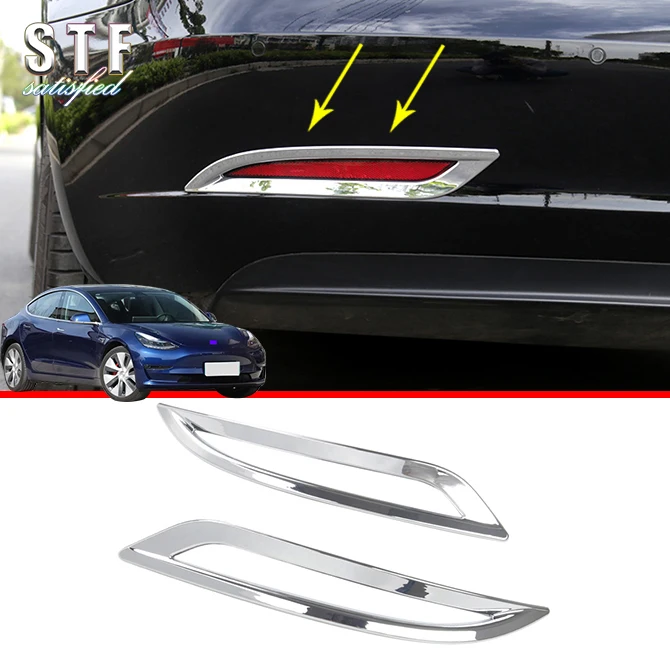 ABS Chrome Rear Fog Light Lamp Cover Trim For Tesla Model 3 2017 2018 2019 Car Accessories Stickers
ABS Chrome Rear Fog Light Lamp Cover Trim For Tesla Model 3 2017 2018 2019 Car Accessories Stickers