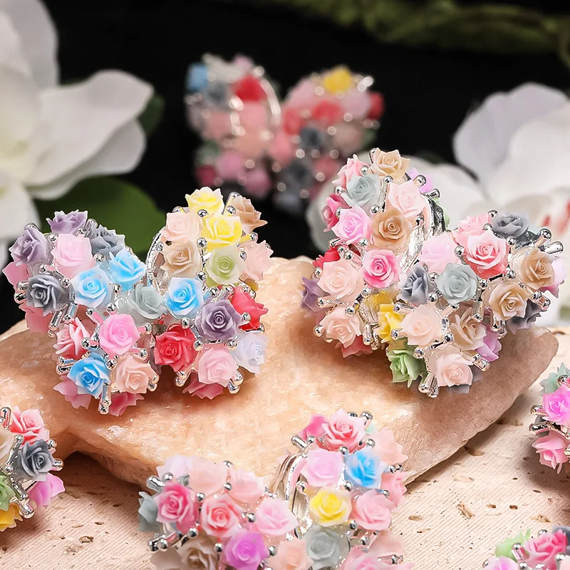 Colorful Resin Rose Flowers Decorated Alloy Metal Butterfly Princess Crown Jewelry Beads Fit Fashion Necklace Earring Pen Making
Colorful Resin Rose Flowers Decorated Alloy Metal Butterfly Princess Crown Jewelry Beads Fit Fashion Necklace Earring Pen Making