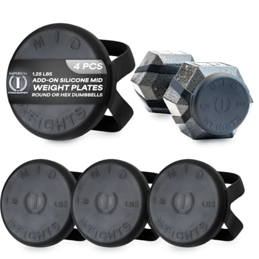 Mid Weights Silicone Microweights For Round or Hex Dumbbells 1.25 lb. Add On Weight For Dumbbells Fractional Weights To Add 1.2
Mid Weights Silicone Microweights For Round or Hex Dumbbells 1.25 lb. Add On Weight For Dumbbells Fractional Weights To Add 1.2