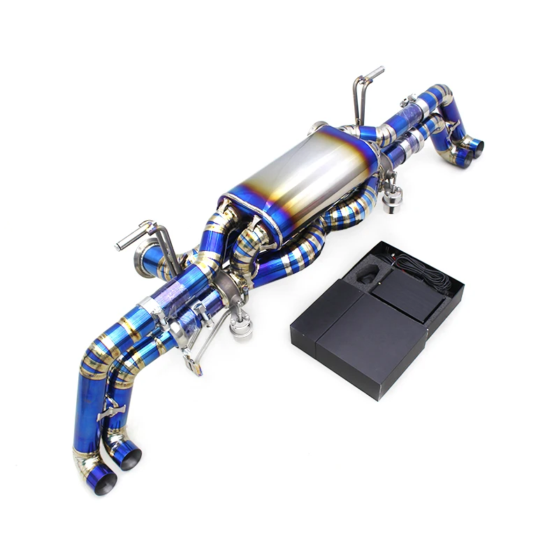 Custom Titanium Catback For Audi R8 V10 5.2L 2010-2013 Supersport X-pipe Rear Muffler Exhaust System With Valve Control
Custom Titanium Catback For Audi R8 V10 5.2L 2010-2013 Supersport X-pipe Rear Muffler Exhaust System With Valve Control