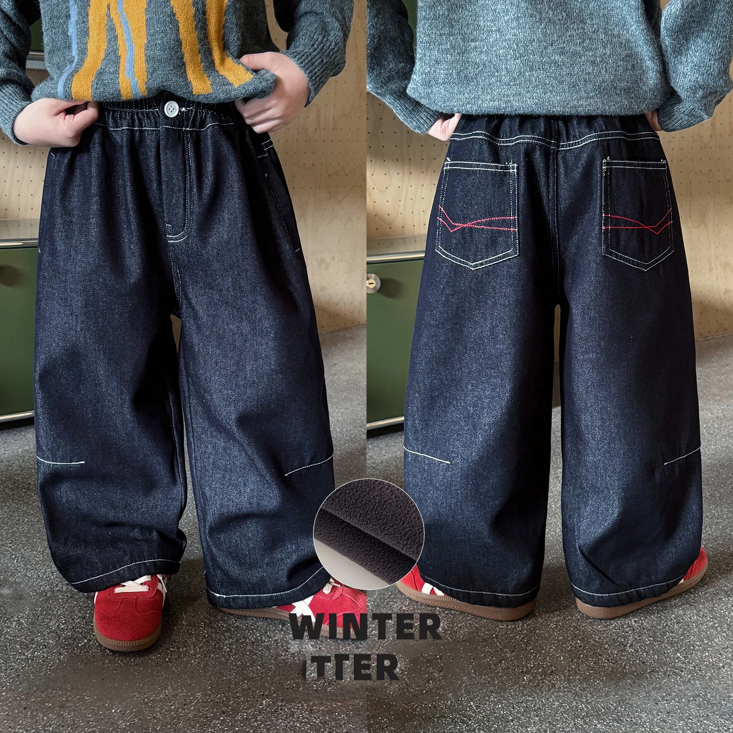 UNITIM Children's Winter Pant 2025 Korean Thicken Warm Kids Baby Boys Jeans Casual Embroidery Toddler Boys Velet Trouser
UNITIM Children's Winter Pant 2025 Korean Thicken Warm Kids Baby Boys Jeans Casual Embroidery Toddler Boys Velet Trouser