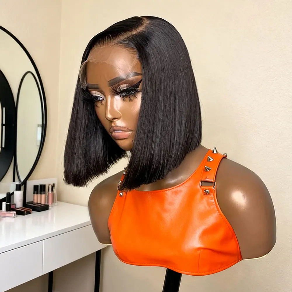 250 Density Straight Short Bob Wigs 100% Human Hair Wigs Pre Plucked Pre Cut 7x5 Glueless Wig Ready To Wear And Go Brazilian Black Wig 13x4 13x6 HD Lace Front Human Hair Wig For Women
250 Density Straight Short Bob Wigs 100% Human Hair Wigs Pre Plucked Pre Cut 7x5 Glueless Wig Ready To Wear And Go Brazilian Black Wig 13x4 13x6 HD Lace Front Human Hair Wig For Women