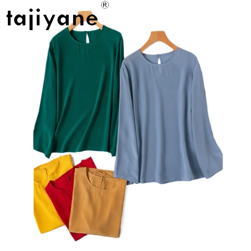 TAJIYANE 100% шелковая женская футболка из тутового шелкопряда, однотонная, с длинными рукавами, весна-лето, блузка, женская одежда 2026
TAJIYANE 100% шелковая женская футболка из тутового шелкопряда, однотонная, с длинными рукавами, весна-лето, блузка, женская одежда 2026