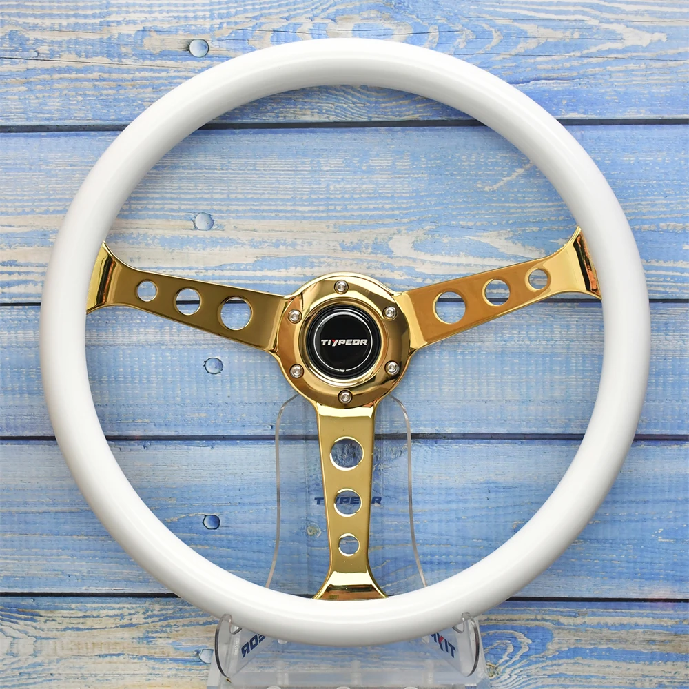 TIYPEOR 15inch 370mm White Vintage Steering Wheel 3 Spokes Drift Modified ABS Racing Sports Steering Wheel With Horn Button
TIYPEOR 15inch 370mm White Vintage Steering Wheel 3 Spokes Drift Modified ABS Racing Sports Steering Wheel With Horn Button
