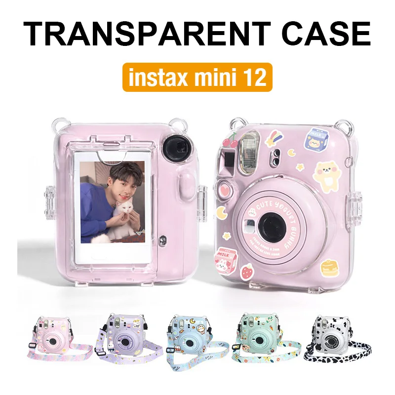 Instax Mini 12 Transparent Case Crystal Case Camera Protective Case with Strap and Stickers CAA21
Instax Mini 12 Transparent Case Crystal Case Camera Protective Case with Strap and Stickers CAA21