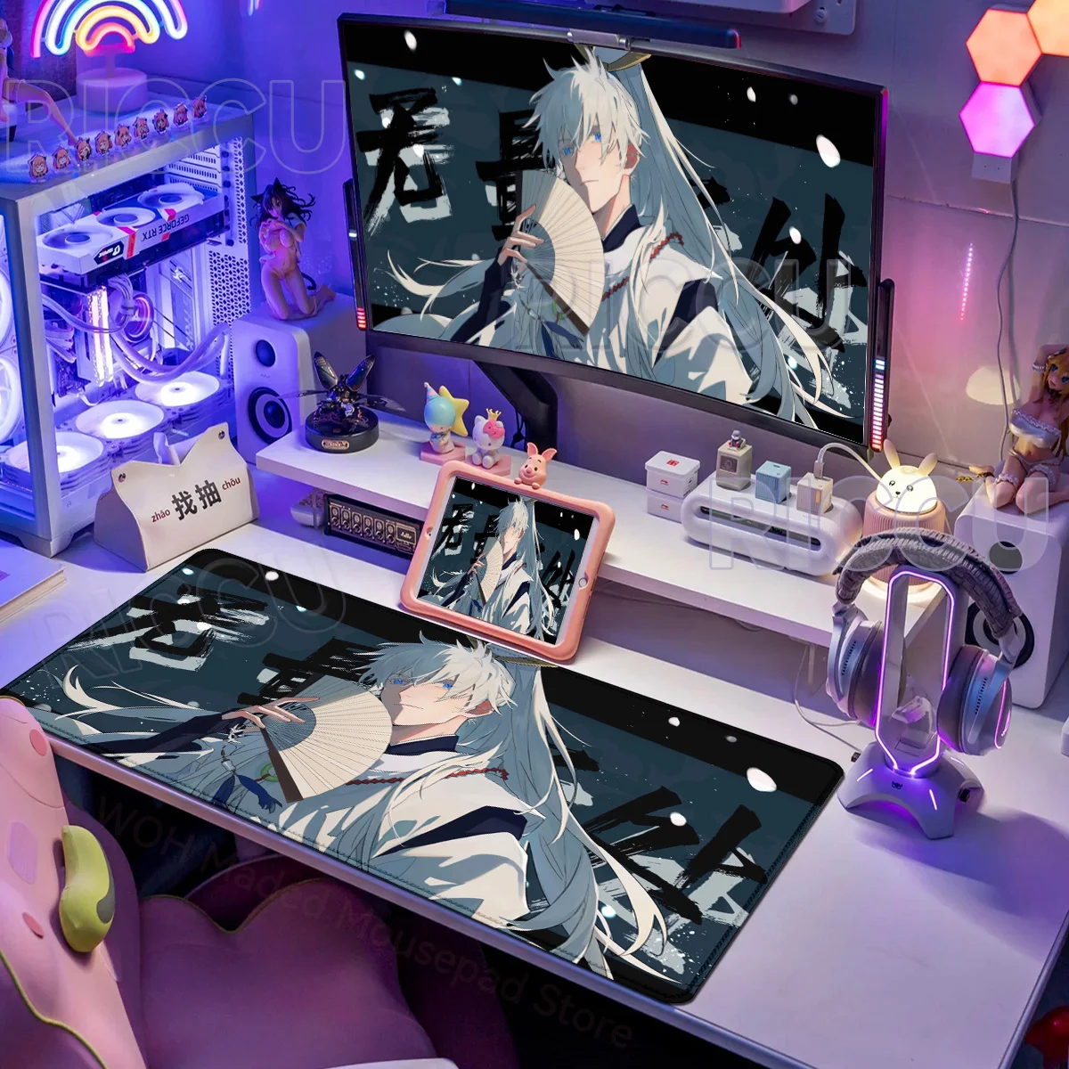 PC peripherals Large Gaming Mouse Pad J-ujutsu Kaisen Gojo Satoru Mouse pad LockEdge Thickened Computer Keyboard Desk Mat Rubber
PC peripherals Large Gaming Mouse Pad J-ujutsu Kaisen Gojo Satoru Mouse pad LockEdge Thickened Computer Keyboard Desk Mat Rubber
