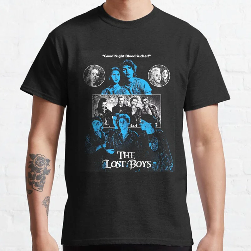 Vintage 80s Horror Movie The Lost Boys Vampire graphic t shirts Santa Carla Scary Halloween tops large size Men's clothing
Vintage 80s Horror Movie The Lost Boys Vampire graphic t shirts Santa Carla Scary Halloween tops large size Men's clothing