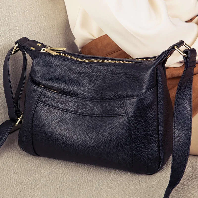 Women's Top Grain Leather Crossbody Bag Spacious Multi-Compartment Soft Shoulder Purse Stylish Casual Tote Organizer Handbag
Women's Top Grain Leather Crossbody Bag Spacious Multi-Compartment Soft Shoulder Purse Stylish Casual Tote Organizer Handbag