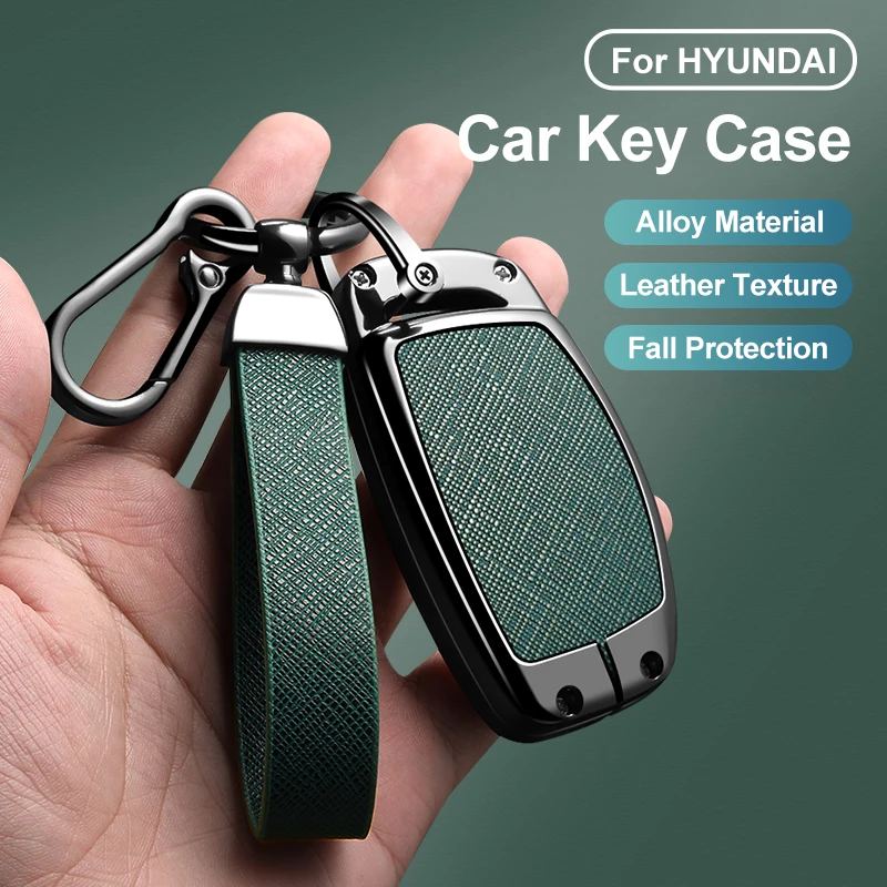 Metal Leather Car Key Case For Hyundai N Line I30 Ix35 KONA Encino Solaris Azera Grandeur Accent Santa Fe Palisade Auto Keyring
Metal Leather Car Key Case For Hyundai N Line I30 Ix35 KONA Encino Solaris Azera Grandeur Accent Santa Fe Palisade Auto Keyring