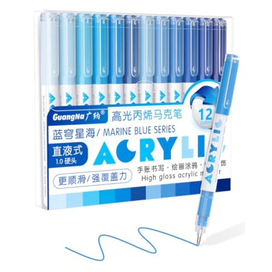 Acrylic Gel Pens 12 Color, Colo Pens for Journaling, Coloring Books, Calligraphy, Note Taking and DIY Crafts, RollerBall Pen Ti
Acrylic Gel Pens 12 Color, Colo Pens for Journaling, Coloring Books, Calligraphy, Note Taking and DIY Crafts, RollerBall Pen Ti