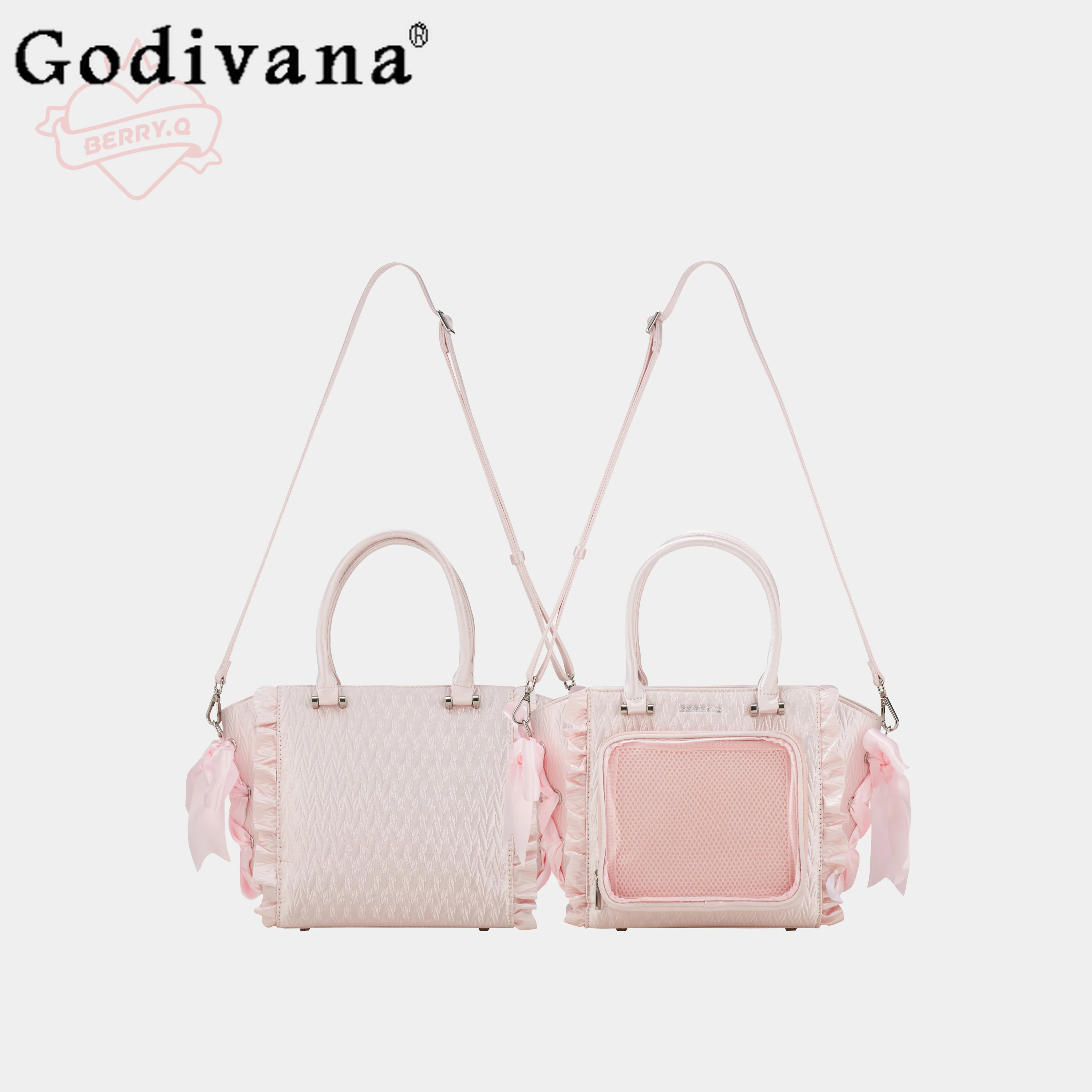 Japanese Style Sweet Women's Handbag Satin Solid Color Lolita Ribbon Bow Diagonal Straddle Bag Girls Large Capacity Y2k Itabag
Japanese Style Sweet Women's Handbag Satin Solid Color Lolita Ribbon Bow Diagonal Straddle Bag Girls Large Capacity Y2k Itabag