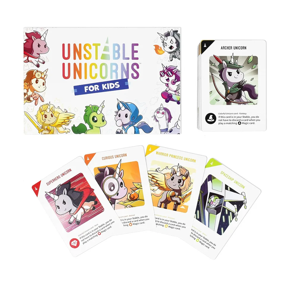 Unstable Games Unicorns for Kids Edition Base Game A strategic card game for Kids
Unstable Games Unicorns for Kids Edition Base Game A strategic card game for Kids