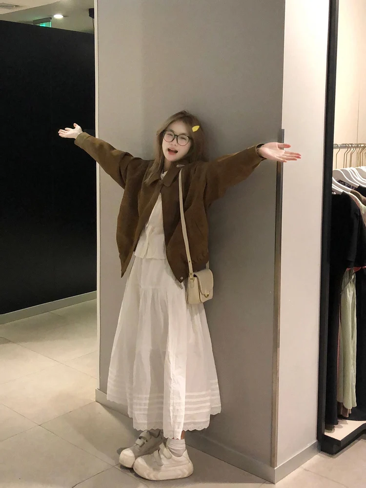 Meadowlands Premium Short Suede Jacket Women's Casual Lapel Biker Jacket Sweet Cool Style Autumn Winter Small Size
Meadowlands Premium Short Suede Jacket Women's Casual Lapel Biker Jacket Sweet Cool Style Autumn Winter Small Size
