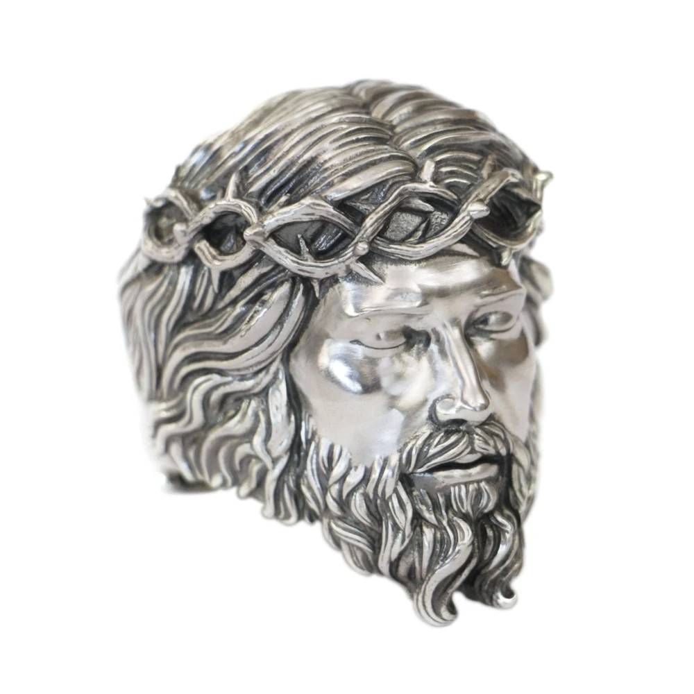 Jesus Christ 925 Sterling Silver Ring Biker Punk Open Ring TA434 US Size 8~15 BZ
Jesus Christ 925 Sterling Silver Ring Biker Punk Open Ring TA434 US Size 8~15 BZ