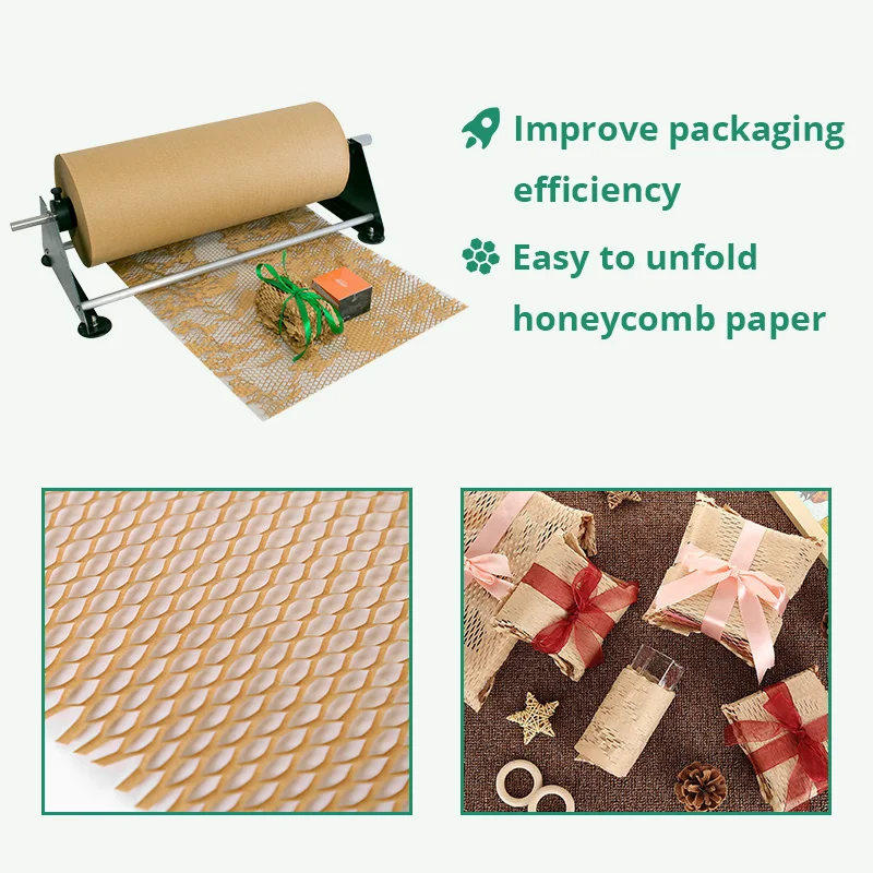Hot Sale 2025 New Design Protective Packaging Cushion Wrapping Kraft Honeycomb Paper Dispenser
Hot Sale 2025 New Design Protective Packaging Cushion Wrapping Kraft Honeycomb Paper Dispenser