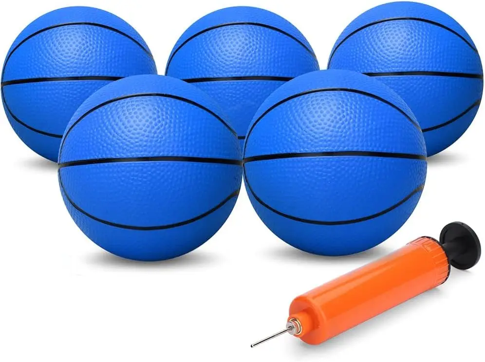 6 Inch Mini Basketballs 5 Pack for Indoor Hoops, Soft PVC Toddler Balls for Kids Adults
6 Inch Mini Basketballs 5 Pack for Indoor Hoops, Soft PVC Toddler Balls for Kids Adults