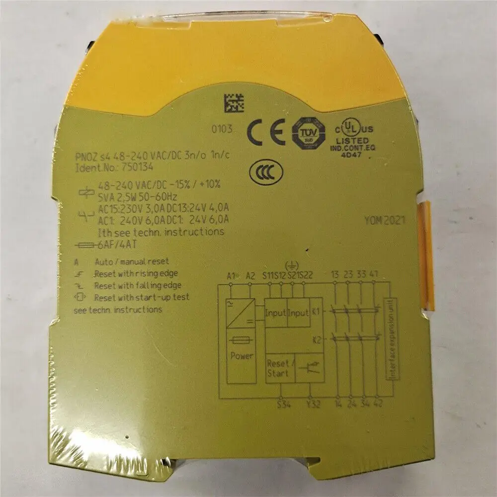 Релейный модуль безопасности 750134 для PILZ PNOZ s4 48-240VACDC 3 n/o 1 n/c
Релейный модуль безопасности 750134 для PILZ PNOZ s4 48-240VACDC 3 n/o 1 n/c