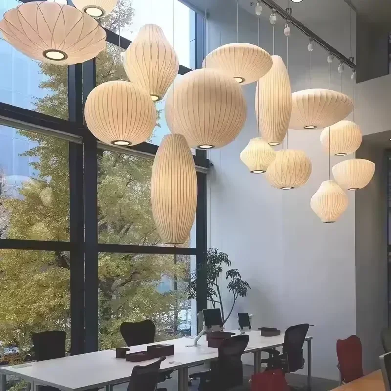 Silk LED Pendant Lamp Denmark Designer Modern Hanging Light for Living Room Hotel Restaurant Ceiling Chandelier Indoor lighting
Silk LED Pendant Lamp Denmark Designer Modern Hanging Light for Living Room Hotel Restaurant Ceiling Chandelier Indoor lighting