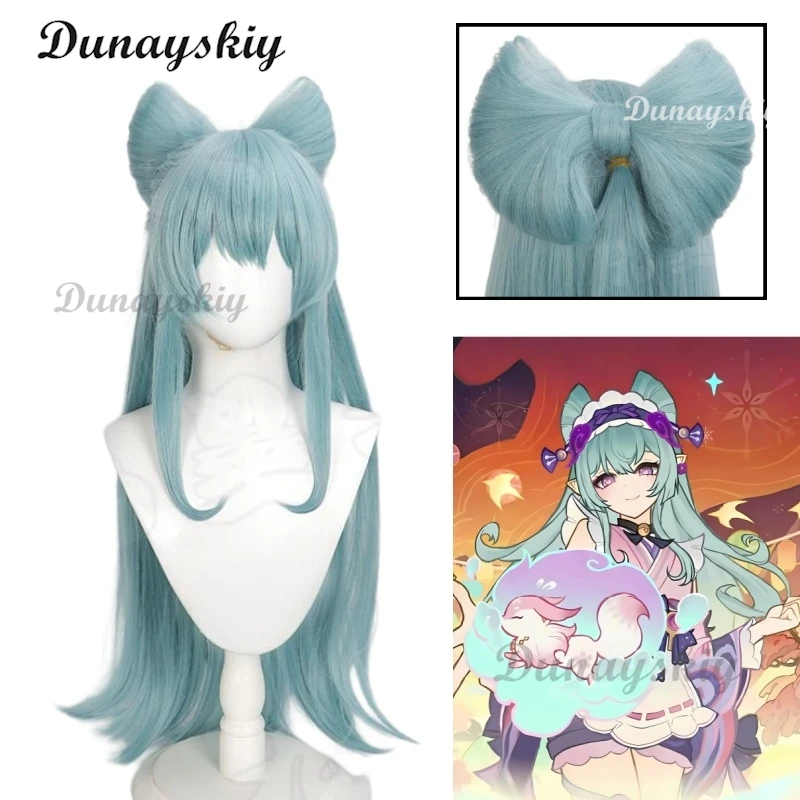 Genshin Impact Yumemizuki Mizuki Cosplay Wig Light Green Cyan Bow Tie Long Hair Halloween Enchanting Dreams Women Girls Con Wig
Genshin Impact Yumemizuki Mizuki Cosplay Wig Light Green Cyan Bow Tie Long Hair Halloween Enchanting Dreams Women Girls Con Wig