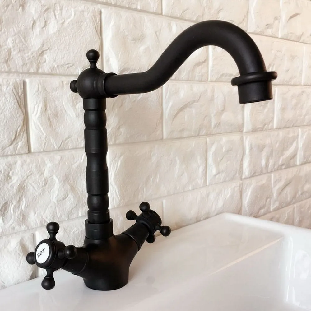 Black Oil Rubbed Brass Bathroom Swivel Spout Kitchen Sink Faucet Mixer Tap mnf349
Black Oil Rubbed Brass Bathroom Swivel Spout Kitchen Sink Faucet Mixer Tap mnf349