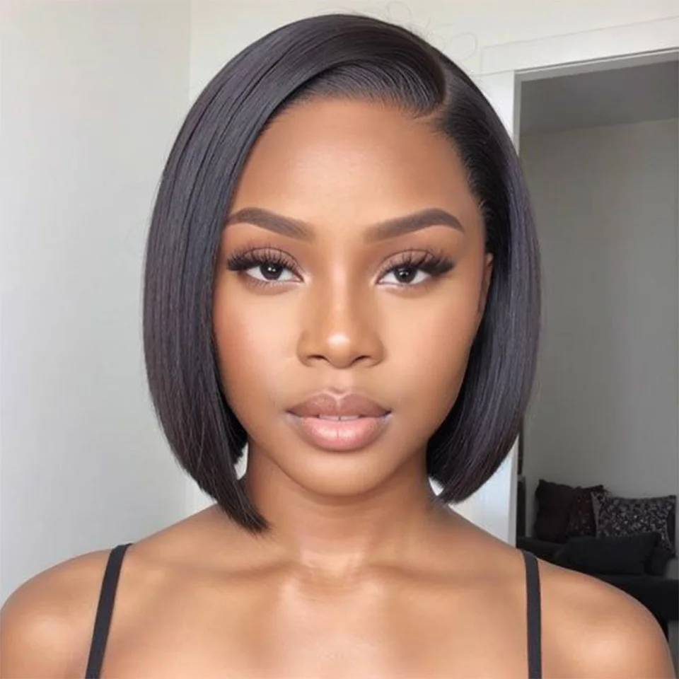 Sleek Straight Bob Human Hair Wigs For Women 5X 99J Red Straight Lace Wigs Left side Straight Bob Lace Brazilian Hair Wigs
Sleek Straight Bob Human Hair Wigs For Women 5X 99J Red Straight Lace Wigs Left side Straight Bob Lace Brazilian Hair Wigs
