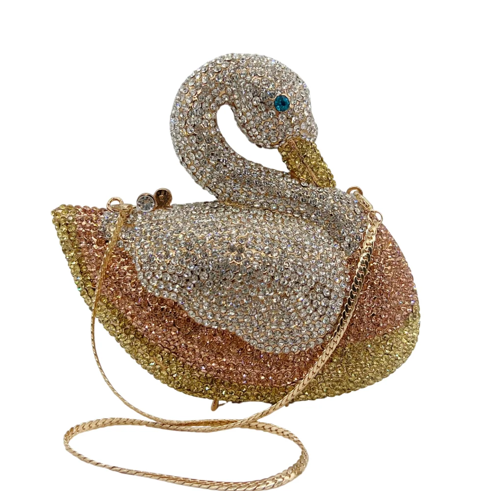 New Product Colorful Jewelry Crystal Swan Evening Bag Luxury Ladies Boutique Evening Bag With High Quality
New Product Colorful Jewelry Crystal Swan Evening Bag Luxury Ladies Boutique Evening Bag With High Quality