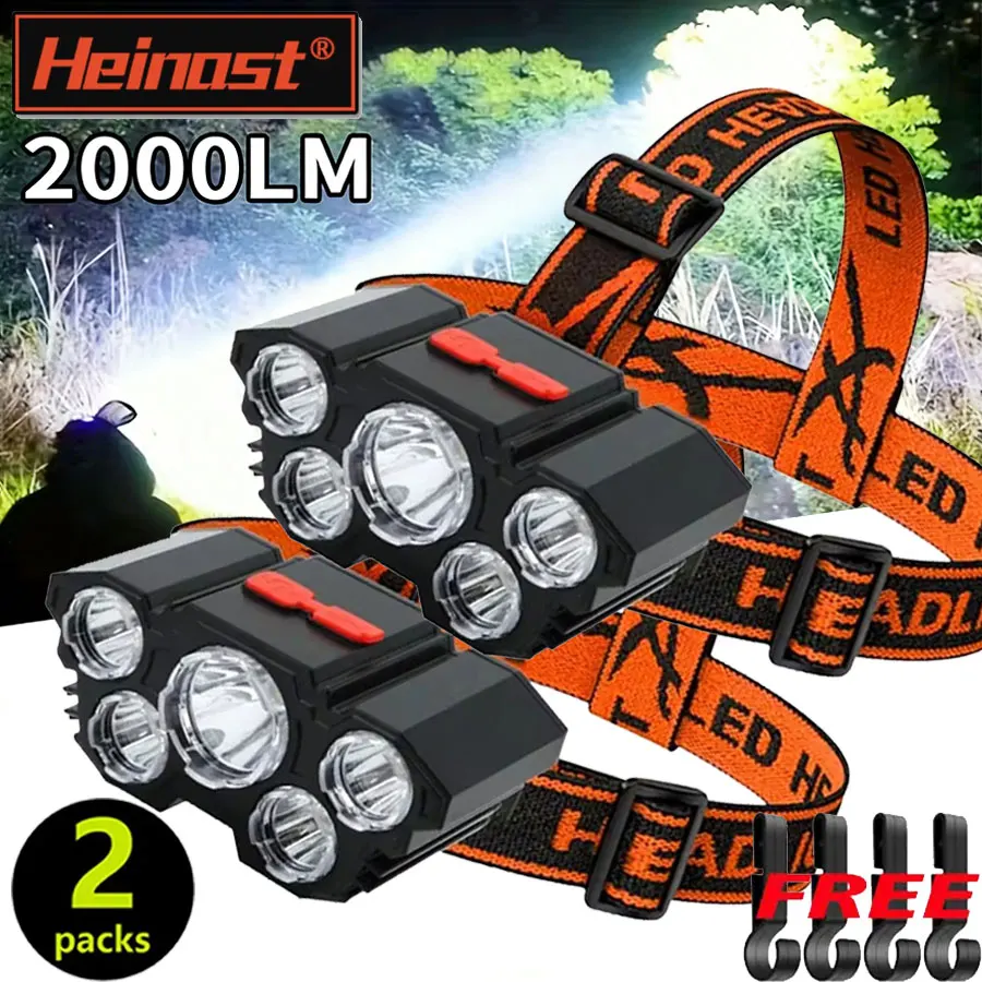 Mini Headlamp 5 LED Tactical Flashlight Rechargeable High Power Led Flashlight Strong Self-defense Personal Defense Articles
Mini Headlamp 5 LED Tactical Flashlight Rechargeable High Power Led Flashlight Strong Self-defense Personal Defense Articles
