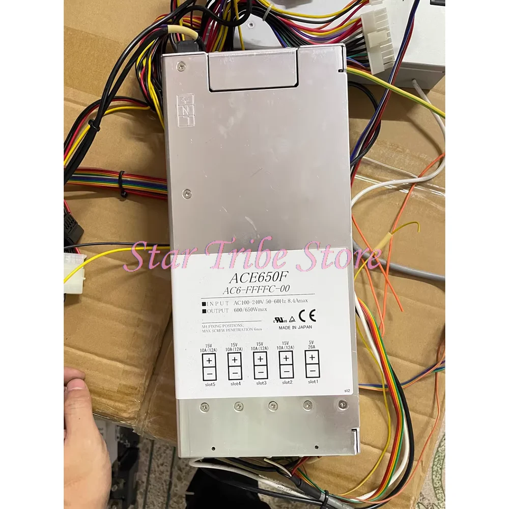 Power Supply ACE650F 650W AC6-FFFFC-00 Fast Ship 15V10A(12A)5V26A
Power Supply ACE650F 650W AC6-FFFFC-00 Fast Ship 15V10A(12A)5V26A