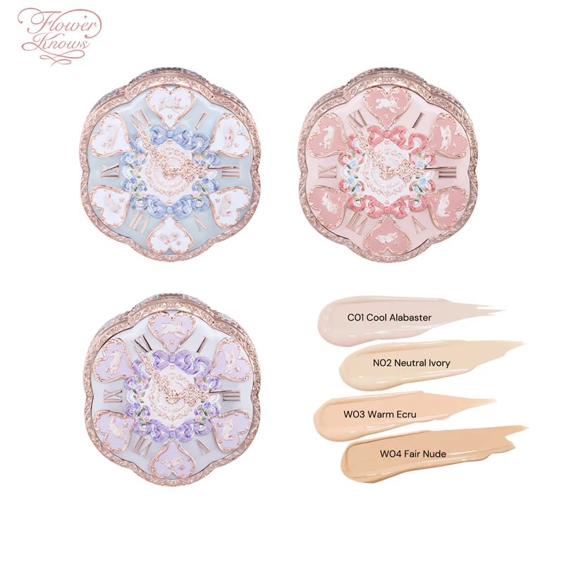 Flower Knows Bunny Garden Cushion Cream Foundation Moisturizing Lightweight Airy Coverage Long-Lasting Makeup 16g
Flower Knows Bunny Garden Cushion Cream Foundation Moisturizing Lightweight Airy Coverage Long-Lasting Makeup 16g