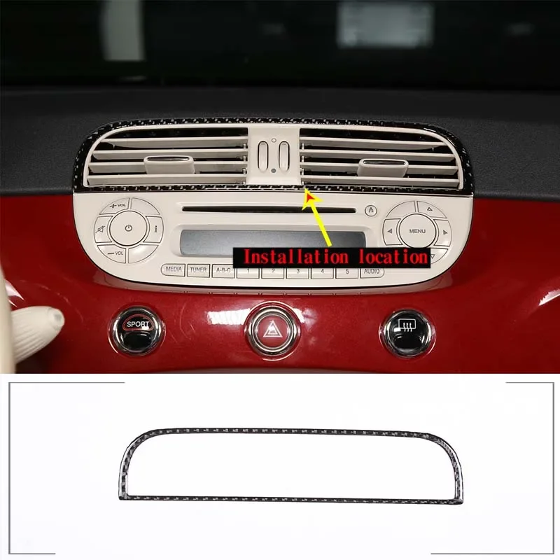 For 2011-2019 Fiat 500 soft carbon fiber style car styling car central control air outlet frame sticker car interior accessories
For 2011-2019 Fiat 500 soft carbon fiber style car styling car central control air outlet frame sticker car interior accessories