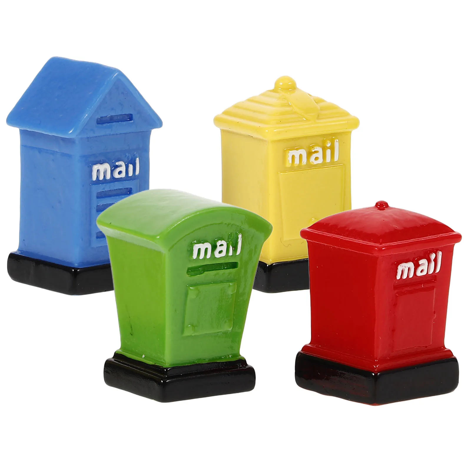 4 Pcs Miniature Post Box Ornaments Resin Lightweight Easy Store Creative Gifts Decor Mini Accessories Toys
4 Pcs Miniature Post Box Ornaments Resin Lightweight Easy Store Creative Gifts Decor Mini Accessories Toys