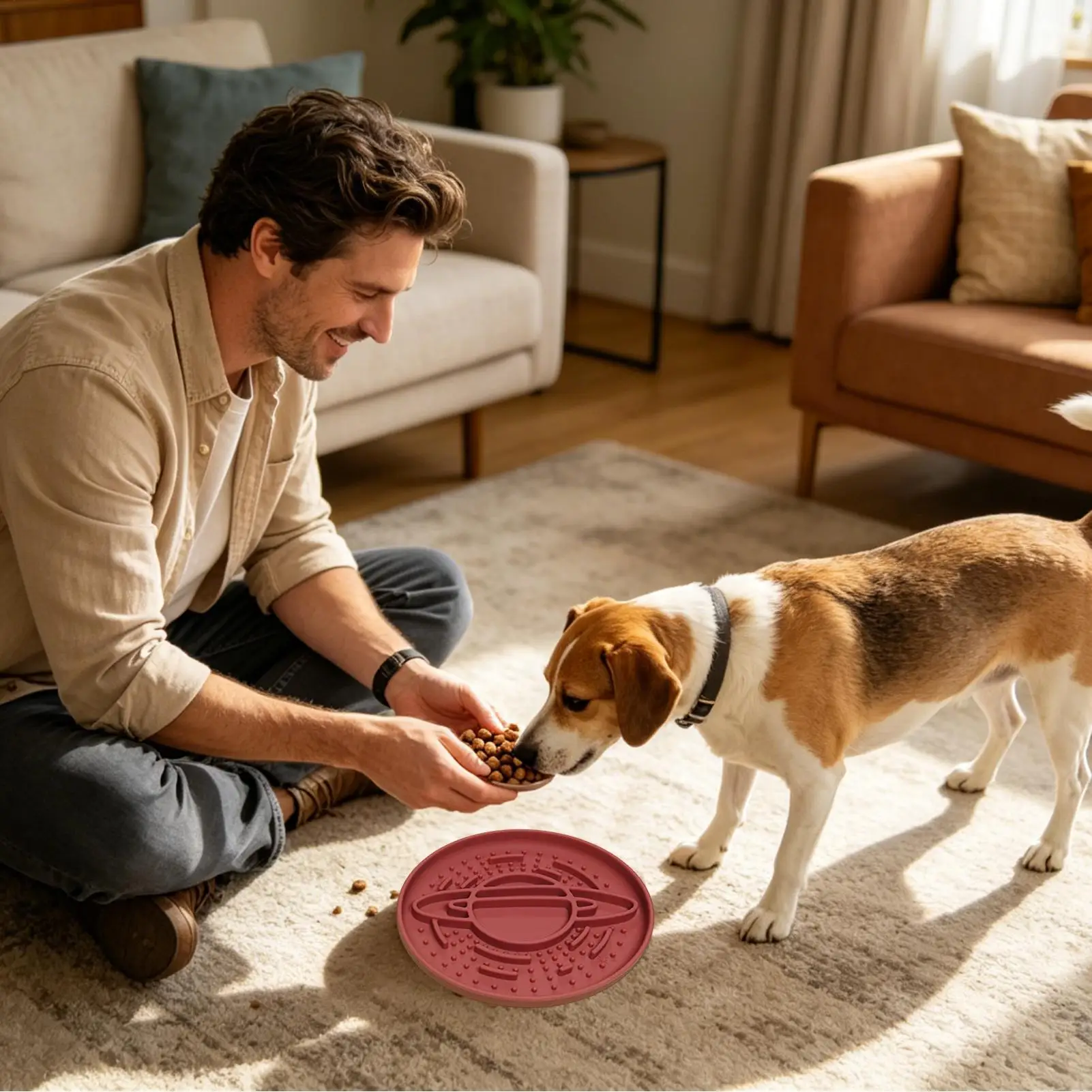Slow Eating Dog Bowl Silicone Anti-choking Non-Slip Food-Grade Dishes Puppy Food Bowl For Medium-Pet Licking Eating Standing
Slow Eating Dog Bowl Silicone Anti-choking Non-Slip Food-Grade Dishes Puppy Food Bowl For Medium-Pet Licking Eating Standing