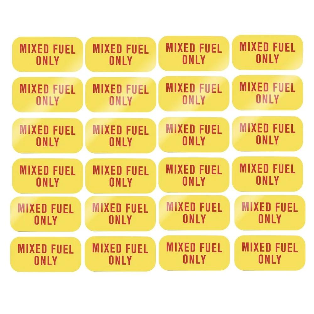 Mixed Fuel Only Sticker Weather Proof, Extreme Stick Commercial Grade Labels 24X
Mixed Fuel Only Sticker Weather Proof, Extreme Stick Commercial Grade Labels 24X