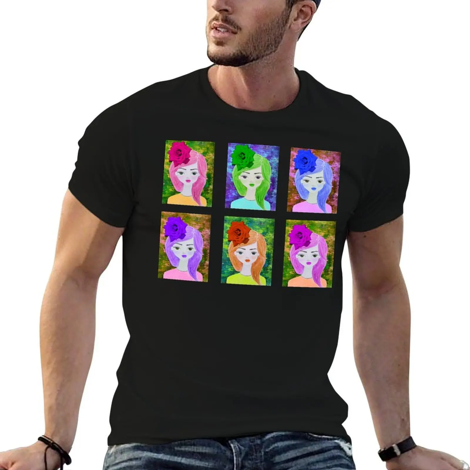 Cute female face art sticker pack - More than meets the eye patch design by CoolCleverCute T-Shirt man t shirts cotton T-Shirt
Cute female face art sticker pack - More than meets the eye patch design by CoolCleverCute T-Shirt man t shirts cotton T-Shirt