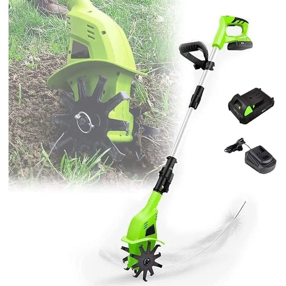 Cordless Electric Garden Tiller, 10cm Width, 25cm Depth, Adjustable Handle for Cultivating Veggie Plots
Cordless Electric Garden Tiller, 10cm Width, 25cm Depth, Adjustable Handle for Cultivating Veggie Plots