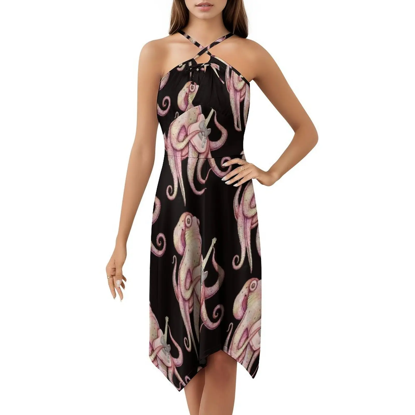 Polah-The Axe Wielding Octopus-Red Sweetheart Neckline Dress Elegant Summer Party Dress For Women Octopus Telecaster Guitar
Polah-The Axe Wielding Octopus-Red Sweetheart Neckline Dress Elegant Summer Party Dress For Women Octopus Telecaster Guitar