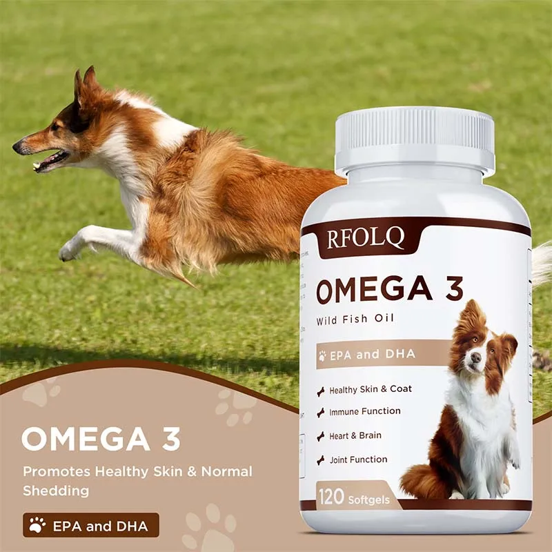 Omega 3 Fish Oil for Dogs - with EPA and DHA, Helps Relieve Dry and Itchy Skin, Promotes Shiny Hair
Omega 3 Fish Oil for Dogs - with EPA and DHA, Helps Relieve Dry and Itchy Skin, Promotes Shiny Hair