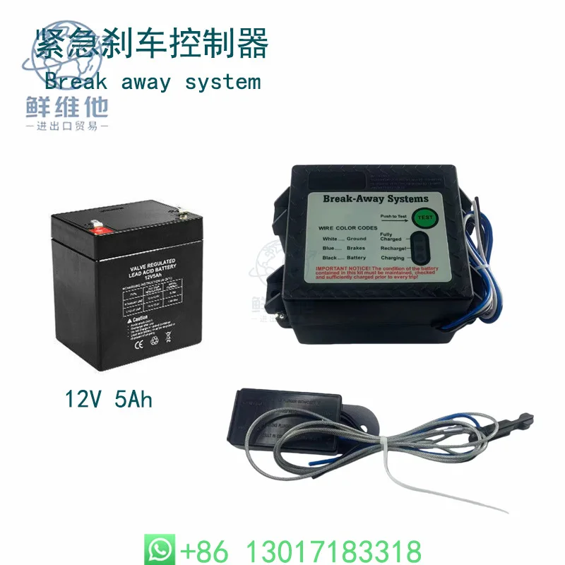 Heavy Duty Electric Breakaway System Emergency Brake Controller Safety Protection Device for Trailer Caravan RV Camper Boat
Heavy Duty Electric Breakaway System Emergency Brake Controller Safety Protection Device for Trailer Caravan RV Camper Boat